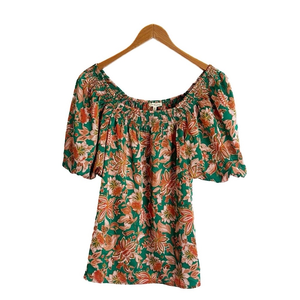 JODIFL Floral Puff Sleeve Top